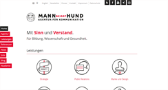 Desktop Screenshot of mann-beisst-hund.de