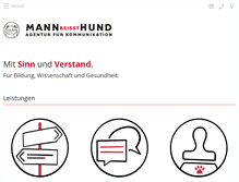 Tablet Screenshot of mann-beisst-hund.de